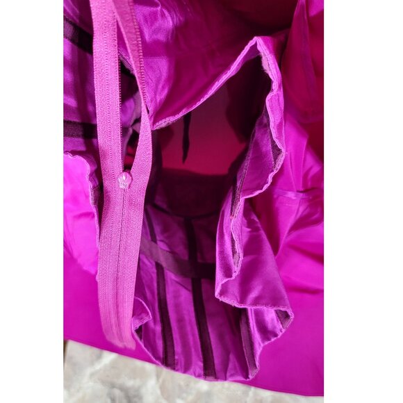 Zac Posen Fuchsia Silk Fit & Flare Cocktail Dress, USA Made, Womens Size 4 - Picture 14 of 15